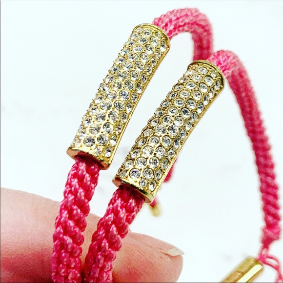 ONE LEFT: Michael Kors Crystal Macrame Friendship Bracelet - Picture 5 of 10